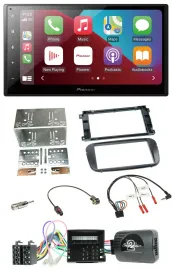 Pioneer USB Lenkrad DAB 2DIN Bluetooth Autoradio für Ford C-Max Galaxy Focus sch
