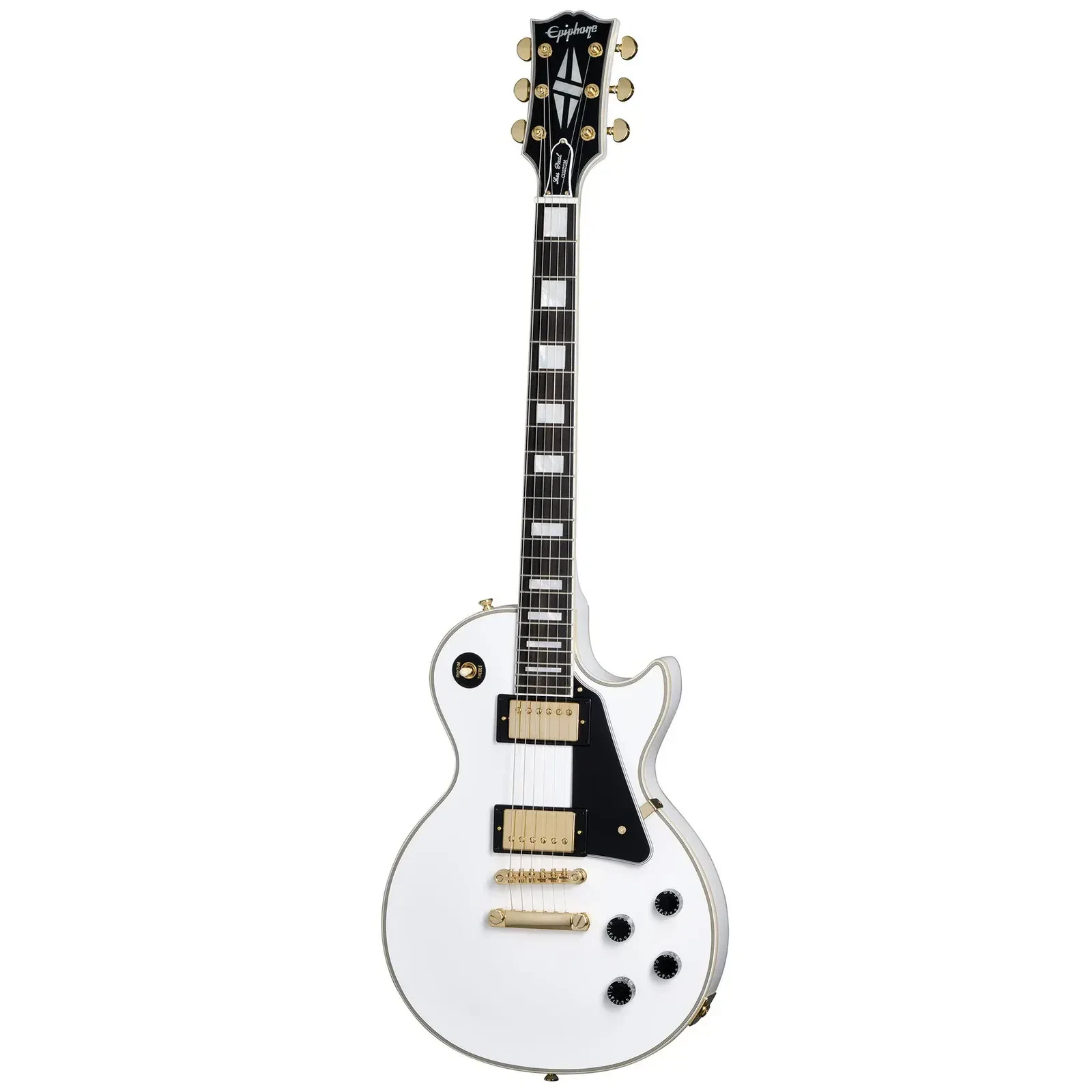 Inspired by Gibson Les Paul Custom Electric Guitar Alpine White