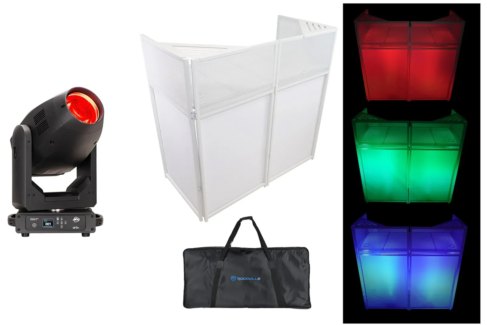 Прожектор American DJ Focus CMY Compact Beam/Spot/Wash, CMY (набор) с White Facade