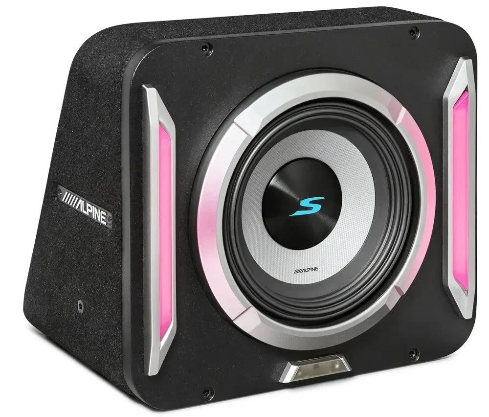 Сабвуфер Alpine S2-SB8 8" 300W RMS, S-Series, в корпусе