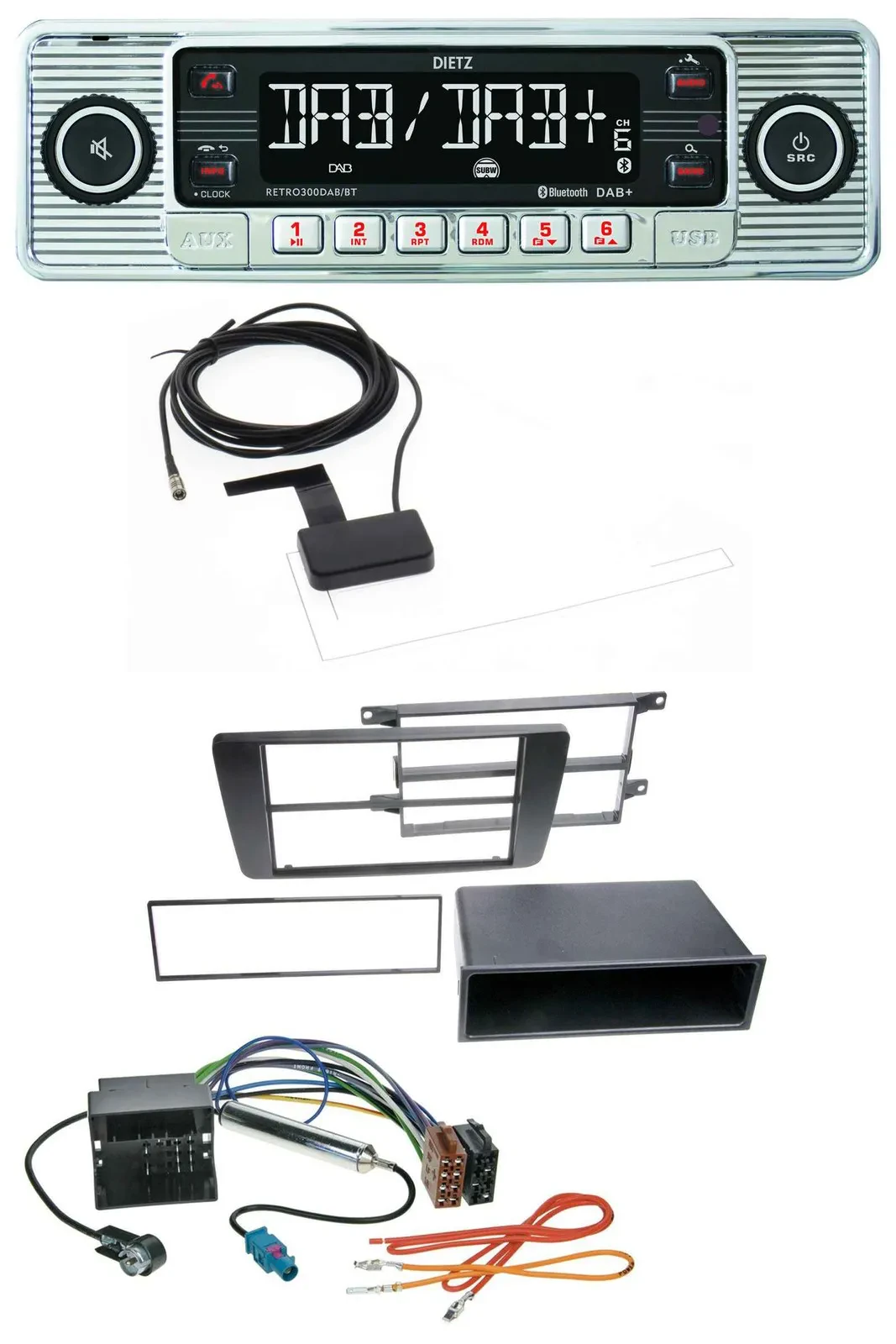 Dietz Bluetooth USB MP3 DAB Autoradio für Skoda Octavia II 2004-2013 Yeti ab 200