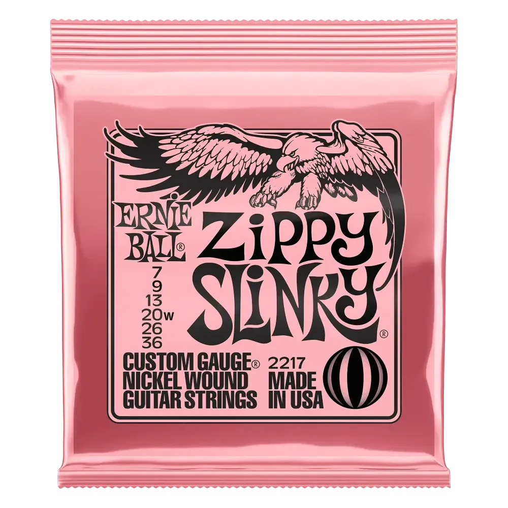 Струны для электрогитары Ernie Ball 2217 Nickel Wound Slinky Zippy 7-36
