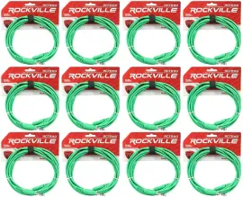 Коммутационный кабель Rockville RCTR110G Green 3 м (12 штук)