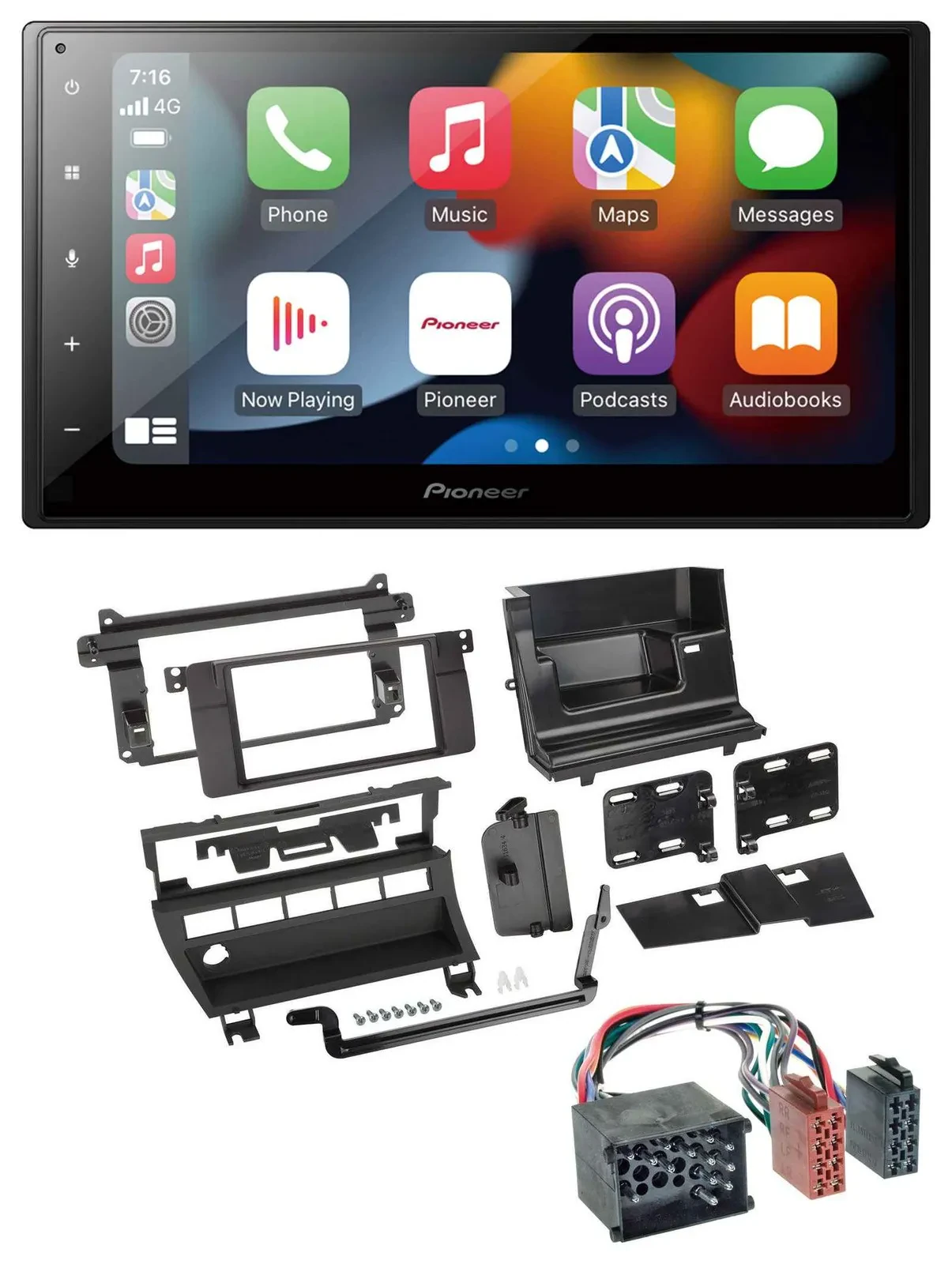 Pioneer DAB Bluetooth 2DIN USB MP3 Autoradio für BMW 3er 1999-2001 5 Schalteröff
