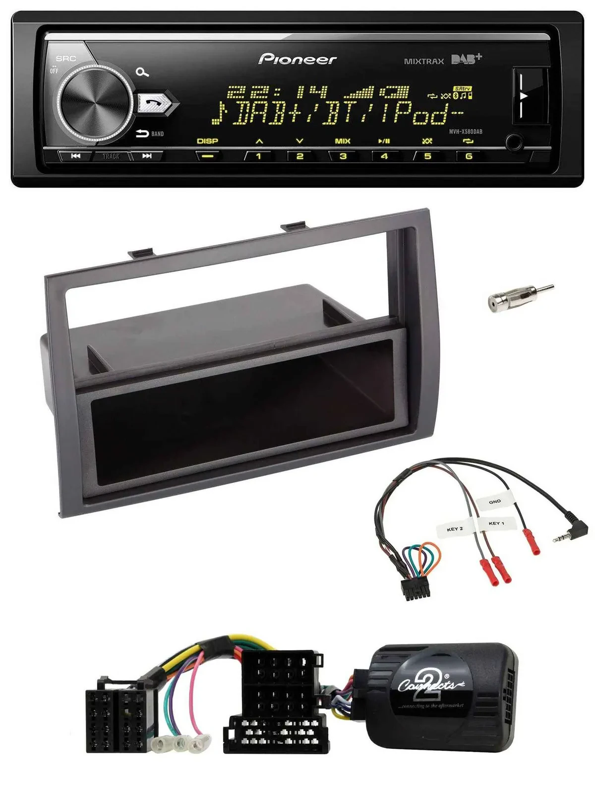 Pioneer Bluetooth USB DAB Lenkrad Autoradio für Citroen Jumper Peugeot Boxer 06-