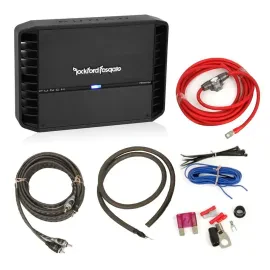 Rockford Fosgate P500X1BD 500W Monoblock Car Amplifier w/ Free 4 Gauge Amp Kit