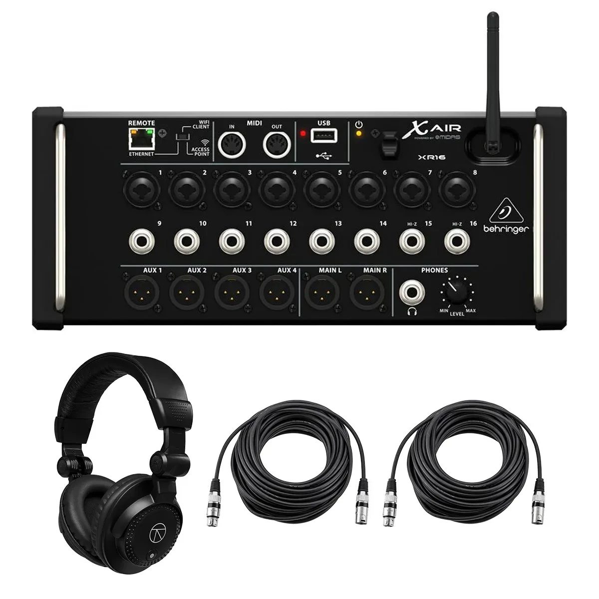 Цифровой микшер Behringer X Air XR16 с аксессуарами