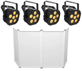 Прибор смены цвета Chauvet DJ Ezlink Par Q6 BT с фасадом (4 штуки)
