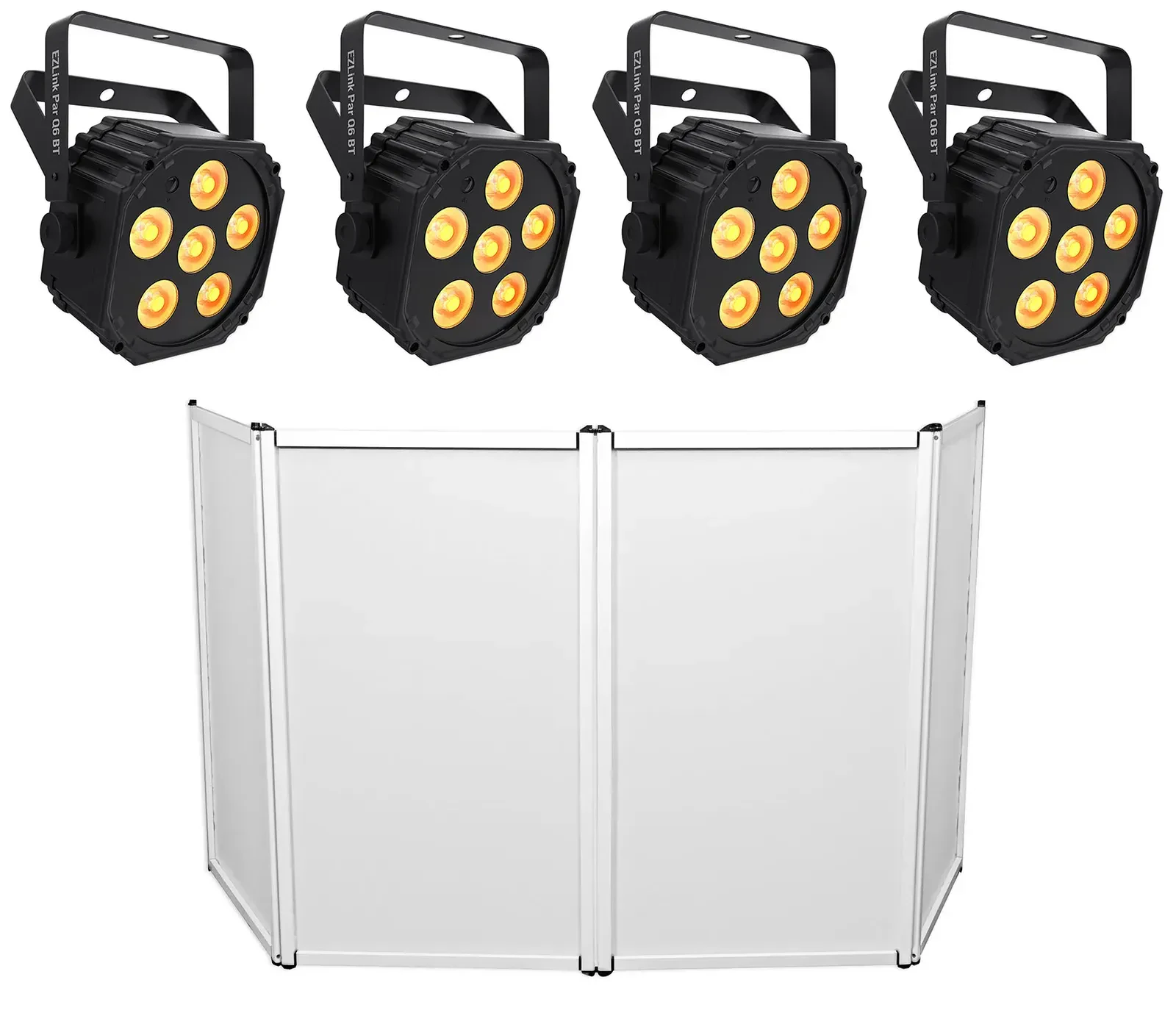 Прибор смены цвета Chauvet DJ Ezlink Par Q6 BT с фасадом (4 штуки)