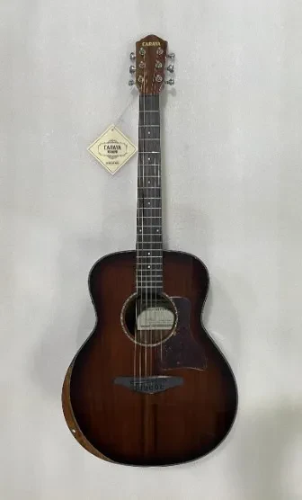 D-36S-ALL-KOA Электро-акустическая гитара, коричневая, Caraya