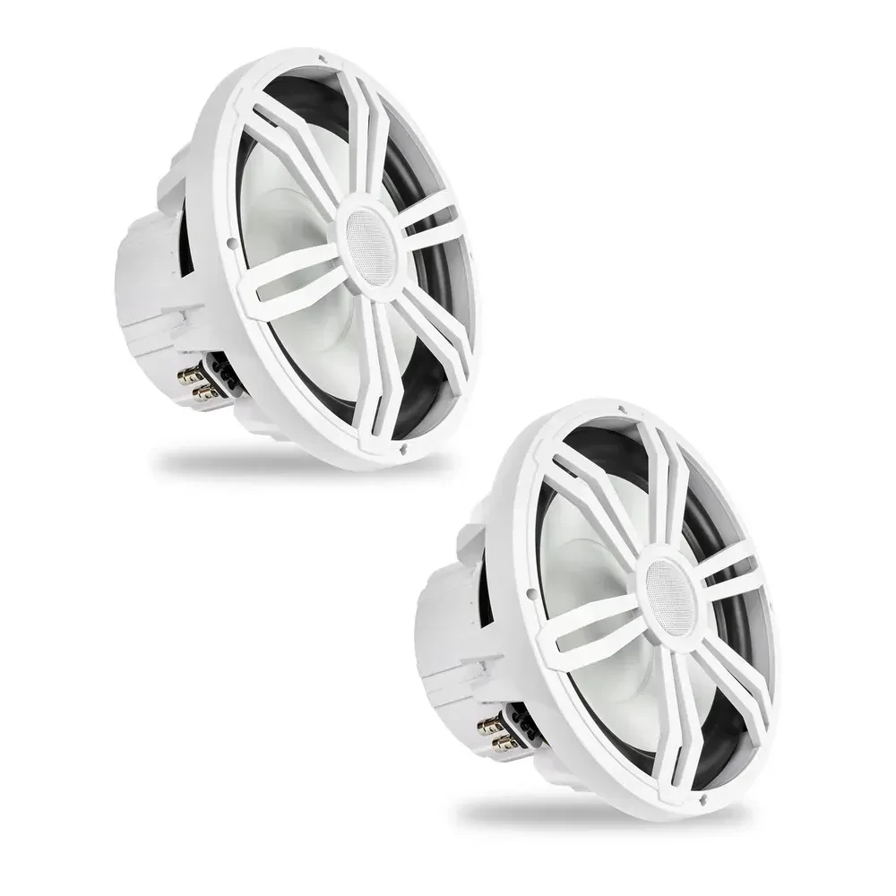 Сабвуфер пассивный для морского применения Belva BMS12RW 12", низкопрофильный, с RGB-подсветкой (набор, пара)