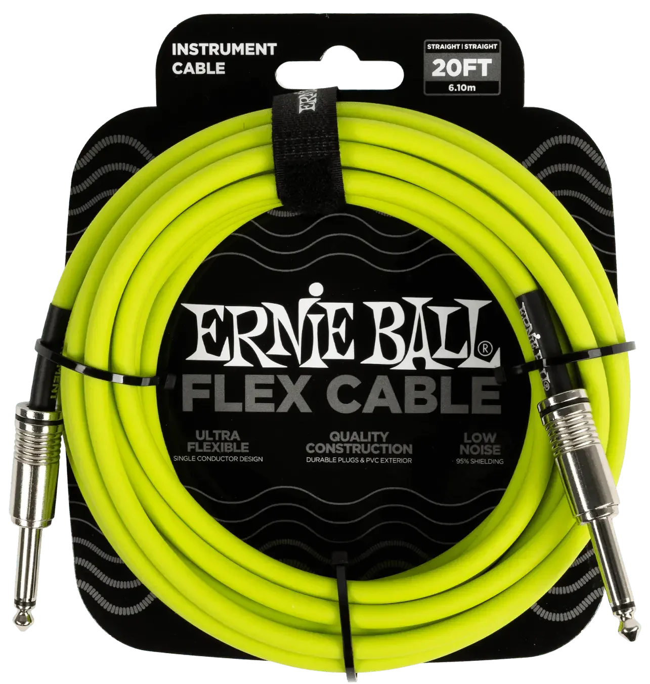 Инструментальный кабель Ernie Ball 6419 6м Flex Green