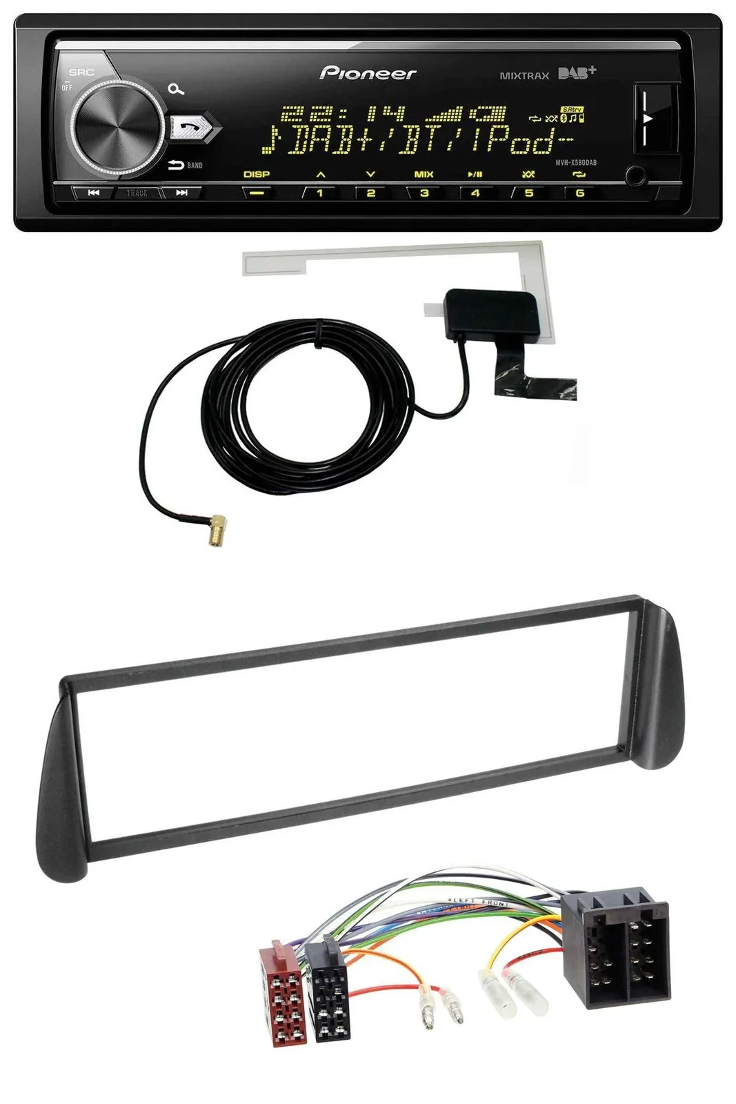 Pioneer Bluetooth DAB USB MP3 Autoradio für Citroen Xsara Picasso (ab 2000)
