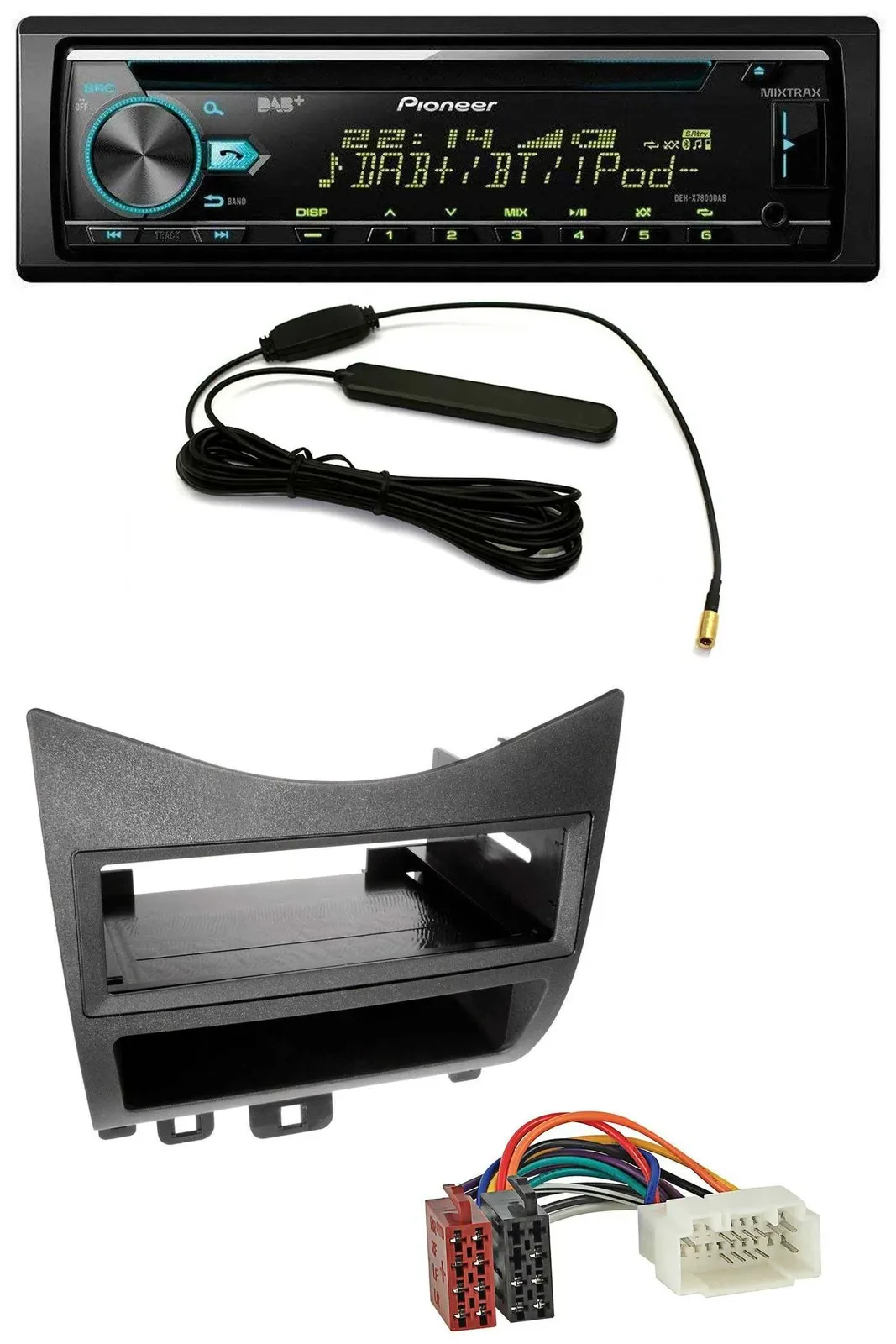 Pioneer CD MP3 AUX DAB USB Autoradio für Honda Accord (2003-2007)