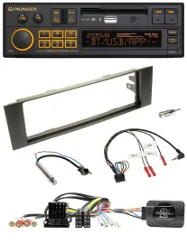 Автомагнитола для Audi A3 (2003–2006) Pioneer DAB, USB, Bluetooth, поддержка кнопок на руле