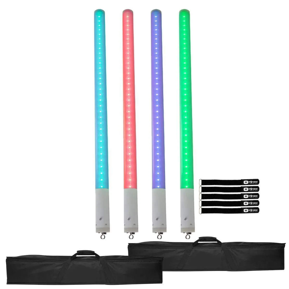 ADJ LED Pixel Tube 360 39.5" Fixtures 4 Pack with Carry Bags idjnow