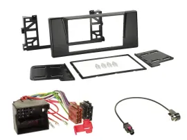 Установочный комплект для автомагнитолы Caraudio24 2 DIN для BMW 5 E39/X5, Quadlock (набор)