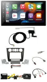 Pioneer Lenkrad USB Bluetooth DAB 2DIN Autoradio für BMW 1er man. Klima E87/E88/