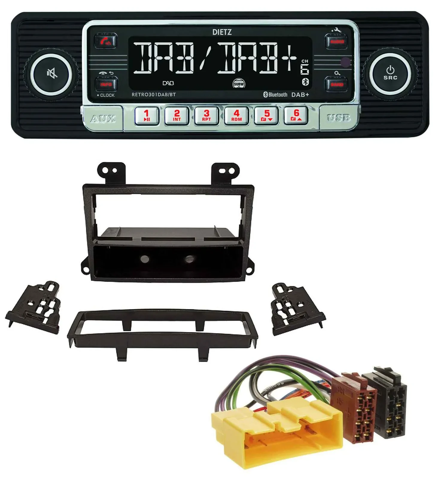 Dietz USB DAB MP3 Bluetooth Autoradio für Mazda MPV (2000-2006)