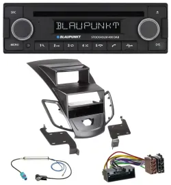 Автомагнитола для Ford Fiesta 2010–2017 Blaupunkt MP3, Bluetooth, DAB, CD, USB, черный