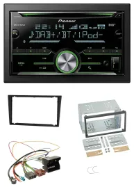 Pioneer Bluetooth MP3 DAB 2DIN USB CD Autoradio für Opel Corsa C Signum Vectra B