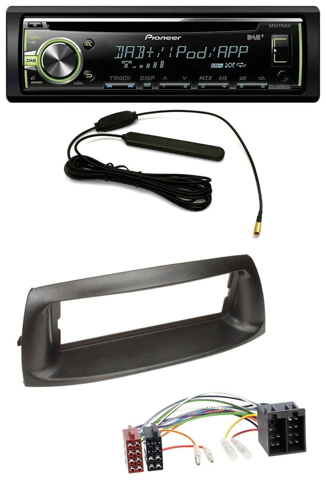 Pioneer MP3 USB CD DAB AUX Autoradio für Fiat Punto (188, 1999-2005)