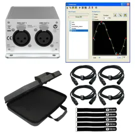 Chauvet DJ XPRESS 1024 Aluminum DMX Interface for ShowXpress Software Case