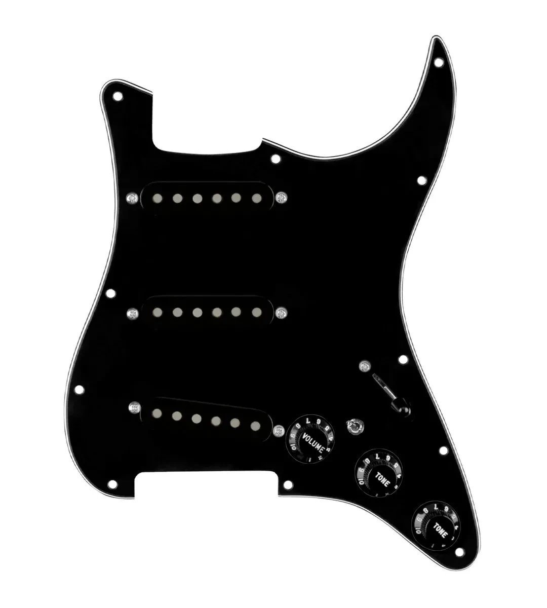 920D Custom Vintage American Loaded Pickguard for Strat With Black Pickups, B...