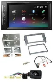 Автомагнитола для Toyota Auris 2007–2011 Pioneer 2DIN DAB Bluetooth USB антрацит с поддержкой кнопок на руле
