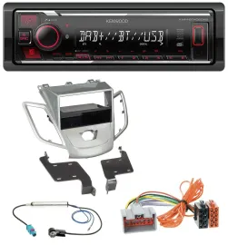 Автомагнитола для Ford Fiesta 2008–2010 (JA8) Kenwood Bluetooth, USB, DAB, MP3