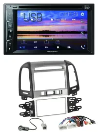 Pioneer Bluetooth 2DIN USB DVD DAB MP3 Autoradio für Hyundai Santa Fe USB AUX 3
