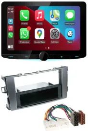 Kenwood MP3 USB DAB Bluetooth Autoradio für Toyota Auris 07-12 anthrazit-grau