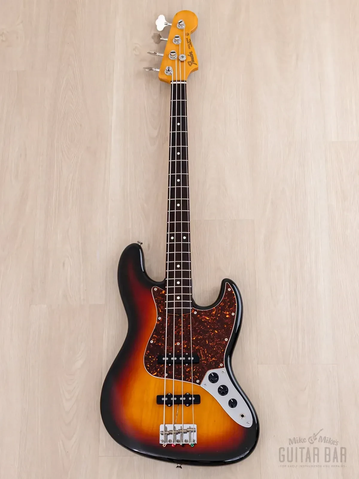 Бас-гитара Fender Jazz Bass 1962 Vintage Reissue JB62-80 JJ Sunburst w/gigbag Japan 1986