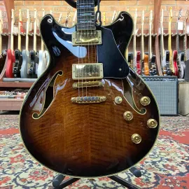 Электрогитара полуакустическая Ibanez JSM-100 Vintage Sunburst H-H 2004 W/Case