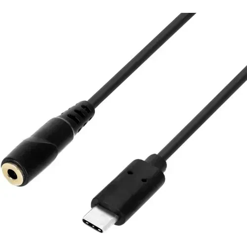 Переходник аудио USB-C–3,5 мм Adam Hall 3 STAR B Y USB-C 0020 0,2 м, TRS (female), с ЦАП 24 бит/96 кГц, черный