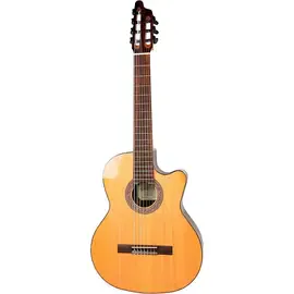 Классическая гитара с подключением Kremona F65CW-7S VE Nylon-String Acoustic-Electric Guitar Natural