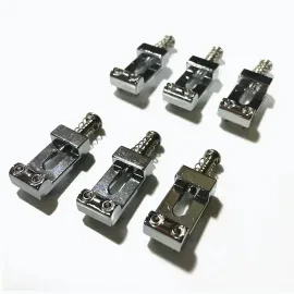 Седла бриджа для электрогитары Allparts BP-0015-010 70s Style (набор, 6 шт.), для Fender Strat, хром