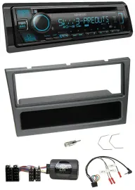 Автомагнитола для Opel Agila/Corsa C/Omega Kenwood Bluetooth, USB, CD, DAB, черная