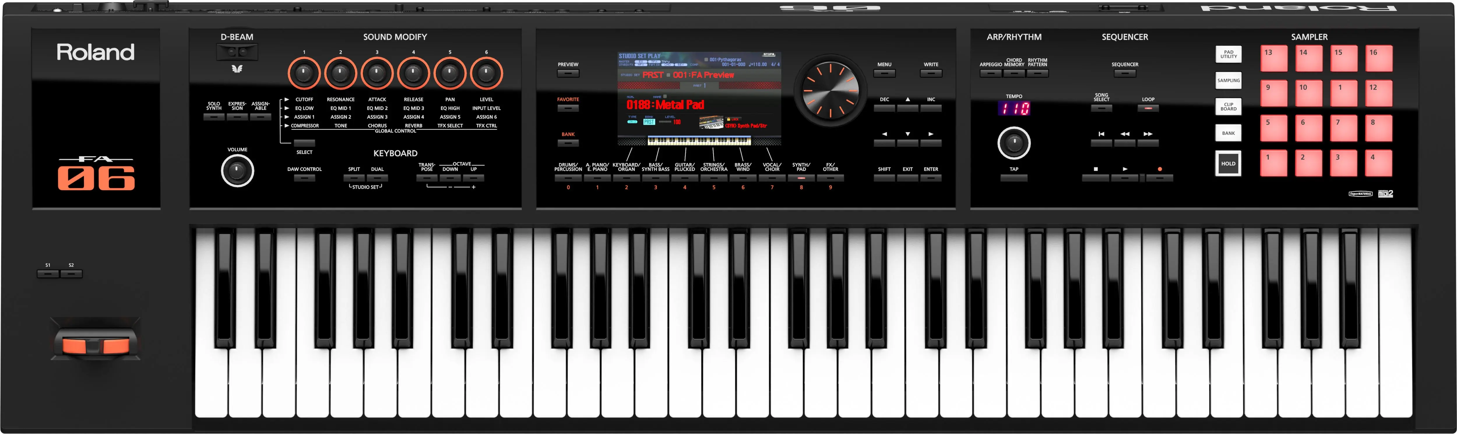 Клавишная рабочая станция Roland FA-06