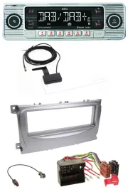 Dietz Bluetooth USB MP3 DAB Autoradio für Ford S-Max Mondeo 07-14 silber