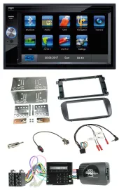 Blaupunkt SD Bluetooth 2DIN MP3 USB Lenkrad Autoradio für Ford S-Max Mondeo Prof