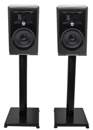 Активный студийный монитор JBL 306PMKII Black со стойкой (пара)