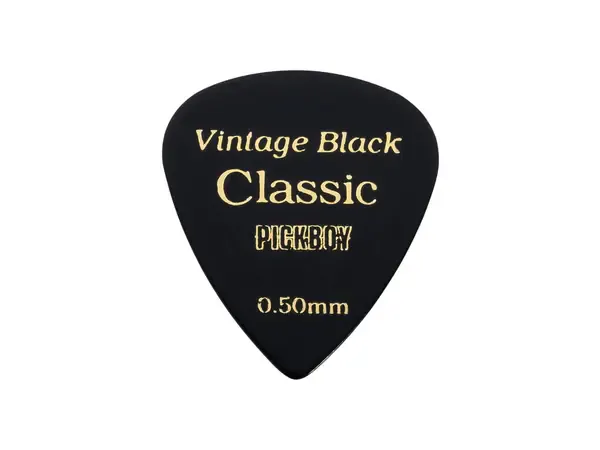 Медиаторы Pickboy GP-07/05 Celluloid Vintage Classic Black 50 шт.