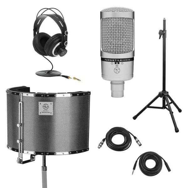 Turnstile Audio Concourse TAC700 Condenser Mic,Bundle with HA Reflection Filter