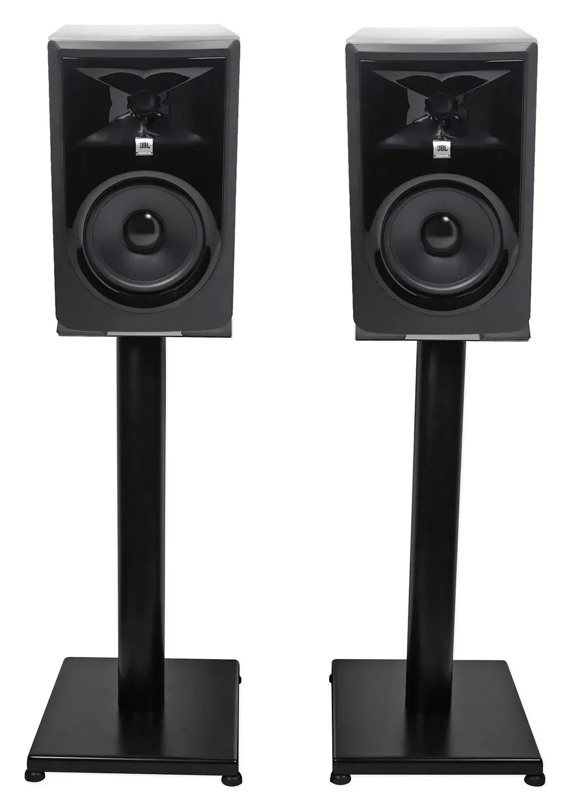 Активный студийный монитор JBL 306PMKII Black со стойкой (пара)