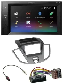 Pioneer DAB MP3 2DIN Bluetooth USB Autoradio für Ford Transit V363 2014-2018