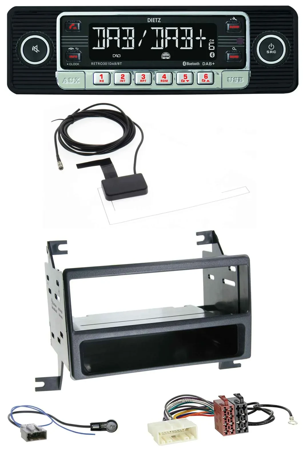 Dietz DAB Bluetooth USB MP3 Autoradio für Nissan Juke (J15, 2010-2014)