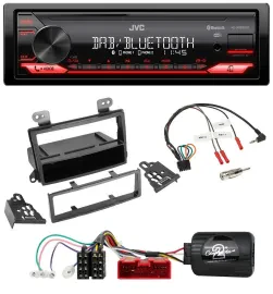 Автомагнитола JVC Bluetooth, USB, DAB, совместима с Mazda MPV (2000–2006), поддержка управления с руля