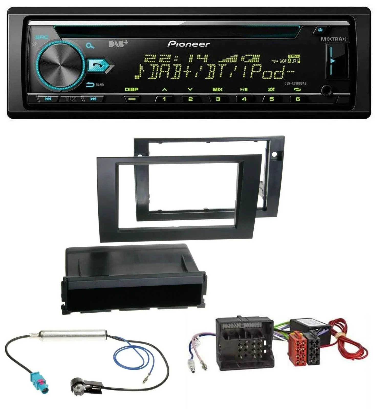 Pioneer DAB MP3 CD USB Bluetooth Autoradio für Audi A4 B7 04-08 Symphony Aktivsy