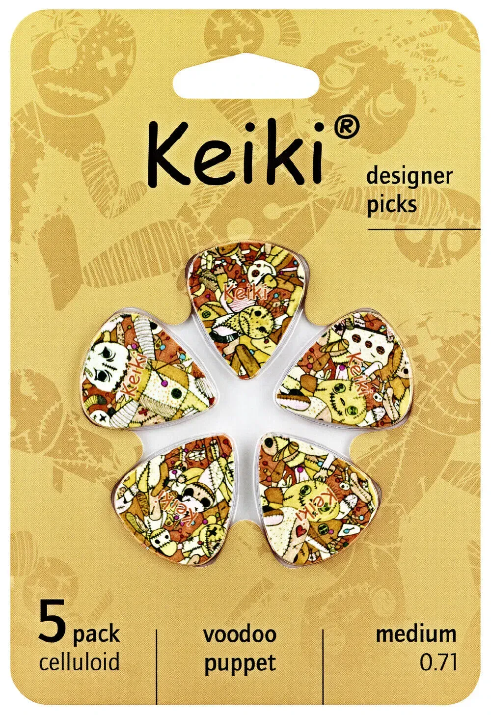 Медиаторы Keiki KPVP-5 Voodoo Puppet 0.71 (5 штук)